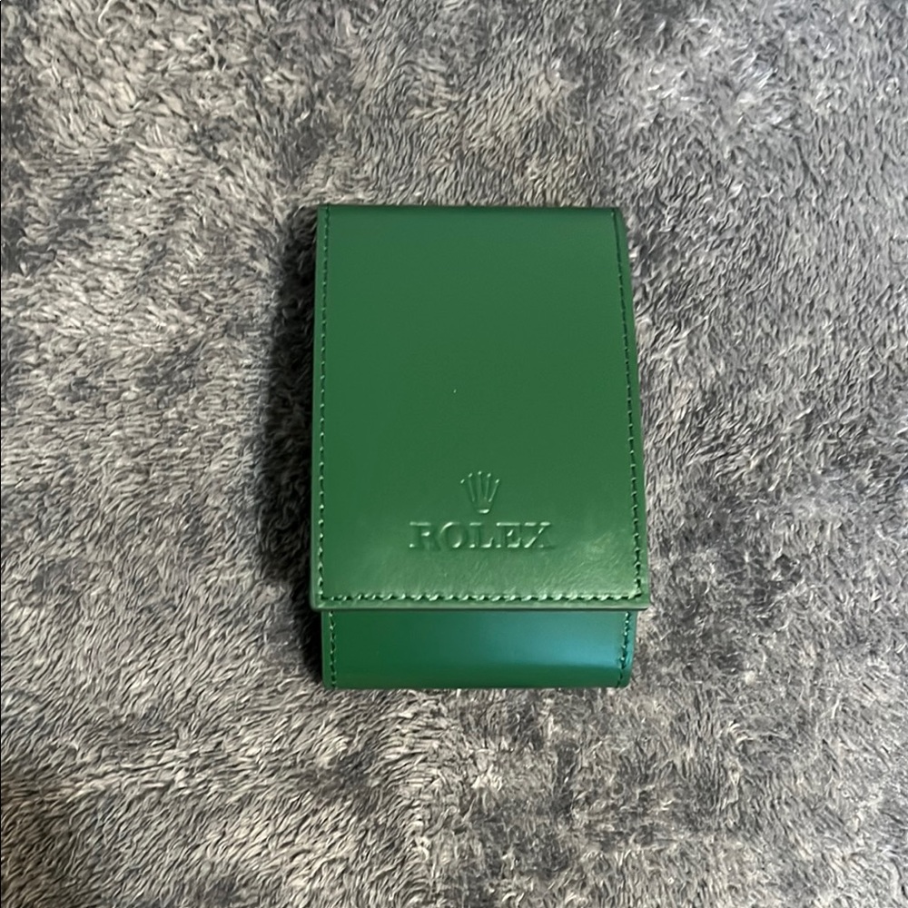 Rolex Green Leather Accessory Case